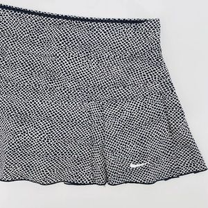 Black and white dotted tennis skirt size xs with shorts underneath